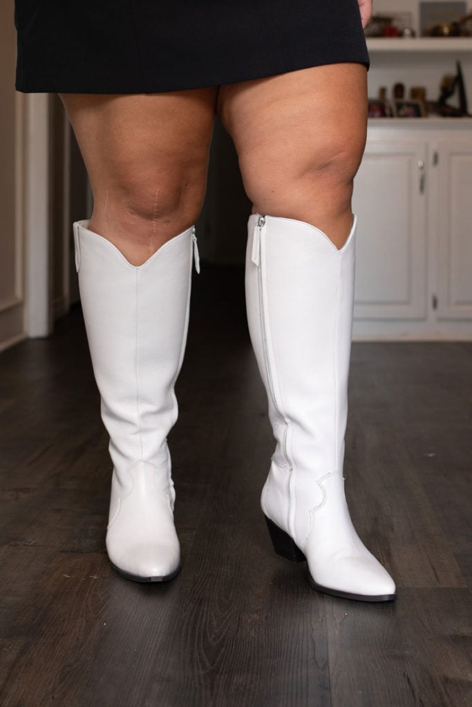 wide calf leather boots