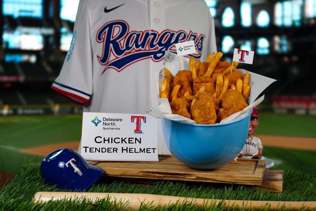fun food to order at texas rangers baseball game